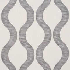 F Schumacher Ondata Charcoal 73222 Au Naturel Collection Indoor Upholstery Fabric