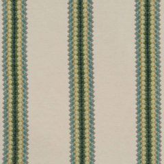 Robert Allen Foliole Stripe Jade Color Library Multipurpose Collection Indoor Upholstery Fabric