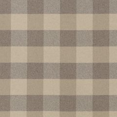 Robert Allen Pecore Plaid Truffle Color Library Collection Indoor Upholstery Fabric