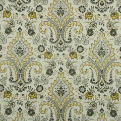 Robert Allen Floral Inset Lemongrass 215322 Multipurpose Fabric