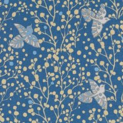 Robert Allen Le42610 5-Blue 512326 Whimsy Garden Collection Indoor Upholstery Fabric
