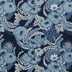 Beacon Hill Yves Flor Navy Indoor Upholstery Fabric