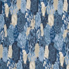 Robert Allen Succulents Indigo 513215 At Home Collection Indoor Upholstery Fabric