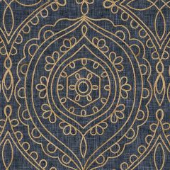 Duralee DA61788 Natural / Blue 50 Indoor Upholstery Fabric