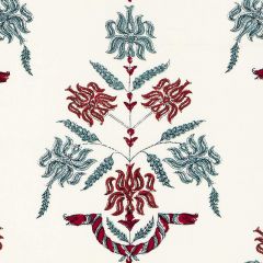 Duralee DE42674 Mint / Red 223 Indoor Upholstery Fabric