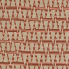Robert Allen Geo Stitch Persimmon 518989 Indoor Upholstery Fabric
