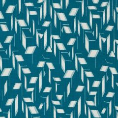 Robert Allen Block Shapes Peacock 519059 Indoor Upholstery Fabric