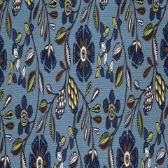 Robert Allen Kanga Flower Slate 519195 At Home Collection Multipurpose Fabric