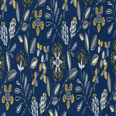 Robert Allen Kanga Flower Lapis 519196 At Home Collection Multipurpose Fabric