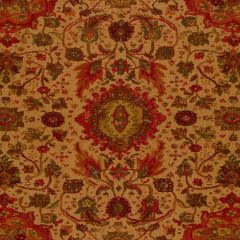 F Schumacher Jahanara Carpet Tea Leaf 172792 Indoor Upholstery Fabric