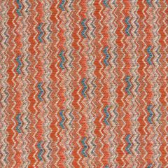 Robert Allen Sawtooth Wave Tomato 520033 Festival Color Collection Indoor Upholstery Fabric