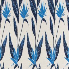 Robert Allen Crane Lily Azure 520133 Festival Color Collection Indoor Upholstery Fabric