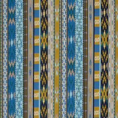 Robert Allen Pueblo Stripe Azure 520232 Festival Color Collection Indoor Upholstery Fabric