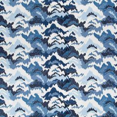Beacon Hill Mumbai Wave Indigo Multi Purpose Collection Indoor Upholstery Fabric