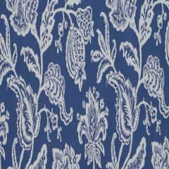 Robert Allen Jacobean Toss Indigo 227112 Color Library Collection Indoor Upholstery Fabric