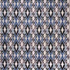 Gaston Y Daniela Queen Azul / Black GDT5403-1 Gaston Africalia Collection Indoor Upholstery Fabric