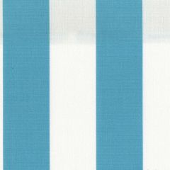 Robert Allen Amalfi Awning White / Aqua Essentials Collection Upholstery Fabric