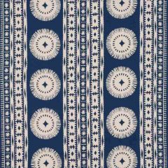 F. Schumacher Bora Bora Print-Marine 175841 Interior Decor Fabric