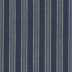 Ralph Lauren Bungalow Stripe Indigo FRL5006 Indigo Isle Collection Indoor Upholstery Fabric