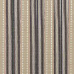 Mulberry Home Brighton Stripe Indigo / Linen FD753-H49 Festival Collection Indoor Upholstery Fabric