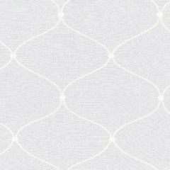 F Schumacher Celena Sheer Embroidery Pearl 56001 Radiance Sheer Collection Drapery Fabric