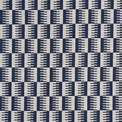 F Schumacher Dovetail Navy 73320 Indoor / Outdoor Prints and Wovens Collection Upholstery Fabric
