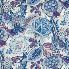 F Schumacher Zanzibar Linen Print Hyacinth 173523 Schumacher Classics Collection Indoor Upholstery Fabric