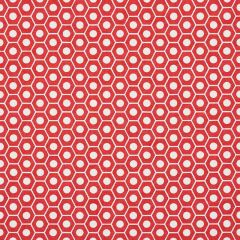 F Schumacher Queen B Red 177074 Prints by Studio Bon Collection Indoor Upholstery Fabric