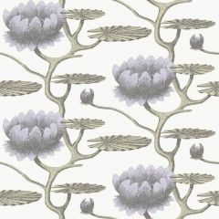 Cole and Son Summer Lily Lilac / Green / White 95-4023 Contemporary Restyled Collection Wall Covering