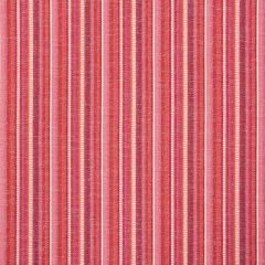 F Schumacher Primavera Stripe Berry 73111 Indoor / Outdoor Prints and Wovens Collection Upholstery Fabric