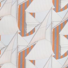 Lee Jofa St Tropez Print Slate / Spice 2018136-225 by Suzanne Kasler Multipurpose Fabric