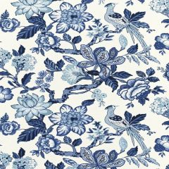 F Schumacher Huntington Gardens Bleu Marine 175560 by Timothy Corrigan Indoor Upholstery Fabric