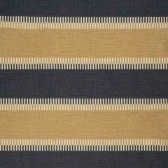 Lee Jofa Dorinda Stripe Camel / Indigo 2012128-650 Merkato Collection Indoor Upholstery Fabric