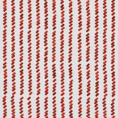 F Schumacher Tic for Tac Red 176540 by David Kaihoi Indoor Upholstery Fabric