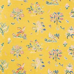 F Schumacher Magical Menagerie Yellow 176751 Schumacher Classics Collection Indoor Upholstery Fabric