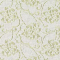 Duralee Song Natural/Green 73034-20 Barton Embroideries Collection Multipurpose Fabric
