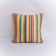 Indoor/Outdoor Sunbrella Castanet Beach - 20x20 Vertical Stripes Throw Pillow