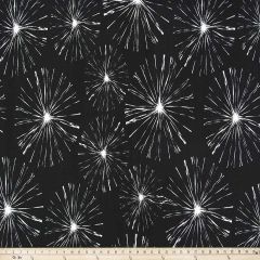 Premier Prints Sparks Black / Luxe Polyester Indoor-Outdoor Upholstery Fabric