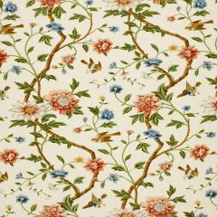 F Schumacher Shangtu Floral Porcelain 172441 Indoor Upholstery Fabric