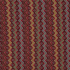 Robert Allen Zig Zag Box Berry Crush 221634 Color Library Collection Indoor Upholstery Fabric