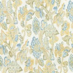 Lee Jofa La Cinta Lemon / Blue 2009165-405 Verdmont Collection Multipurpose Fabric