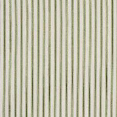F Schumacher Wellfleet Ticking Stripe Green 60075 New Traditional Collection Indoor Upholstery Fabric