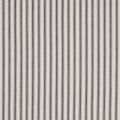 F Schumacher Wellfleet Ticking Stripe Black 60077 New Traditional Collection Indoor Upholstery Fabric