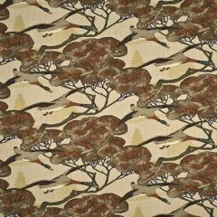 Mulberry Home Flying Ducks Stone / Brown FD205-K47 Multipurpose Fabric