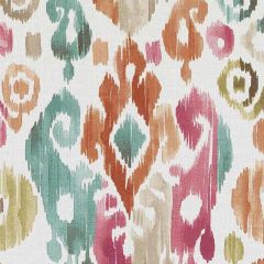 Duralee Raspberry / Green DP61434-638 Portsmouth Print Collection Indoor Upholstery Fabric