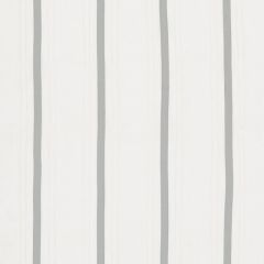 F Schumacher Stripe Applique Sheer Grey 75761 Natural Sheers Collection Indoor Upholstery Fabric