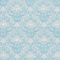 F Schumacher Hendrix Embroidery Blue 76160 Free Spirit Collection Indoor Upholstery Fabric