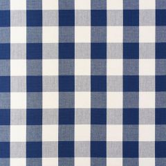 F Schumacher Camden Cotton Check Navy 63043 Revisit Of Popular Patterns Collection Indoor Upholstery Fabric