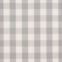 F Schumacher Camden Cotton Check Grey 63047 Revisit Of Popular Patterns Collection Indoor Upholstery Fabric