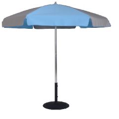 East Coast 6.5ft Hexagon Aluminum Standard Pop-Up No Tilt Umbrella with Steel Ribs and Sunbrella Fabric